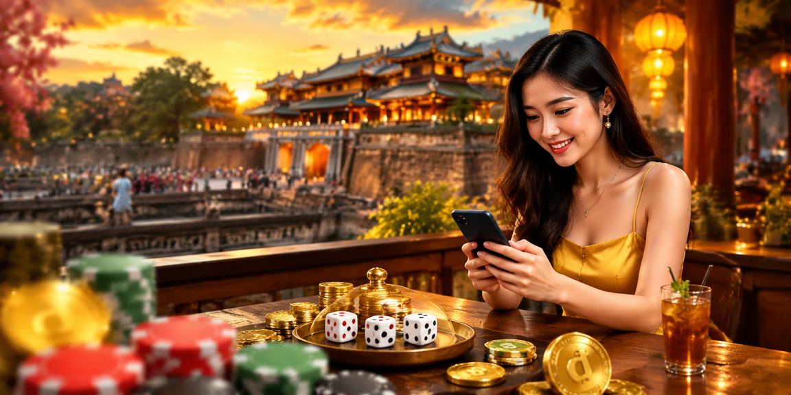 Người dùng tại Huế uống cà phê và theo dõi kèo tài xỉu thể thao qua điện thoại